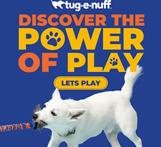A Tug-e-nuff toy for dogs